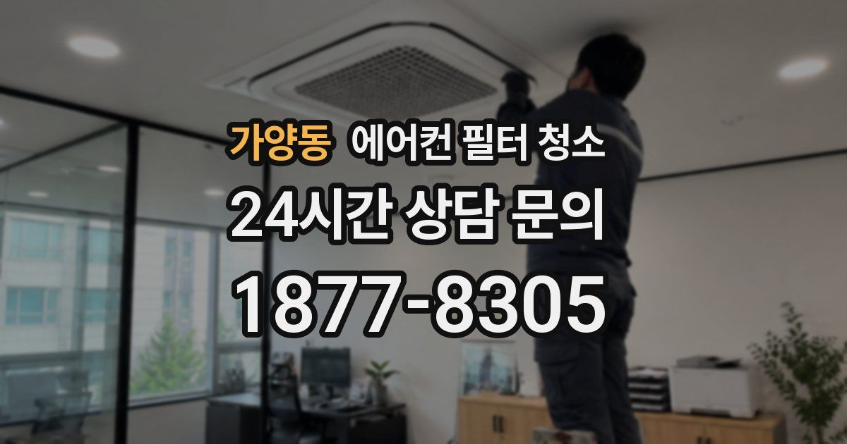가양동 에어컨 필터 청소