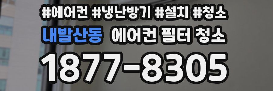 내발산동 에어컨 필터 청소