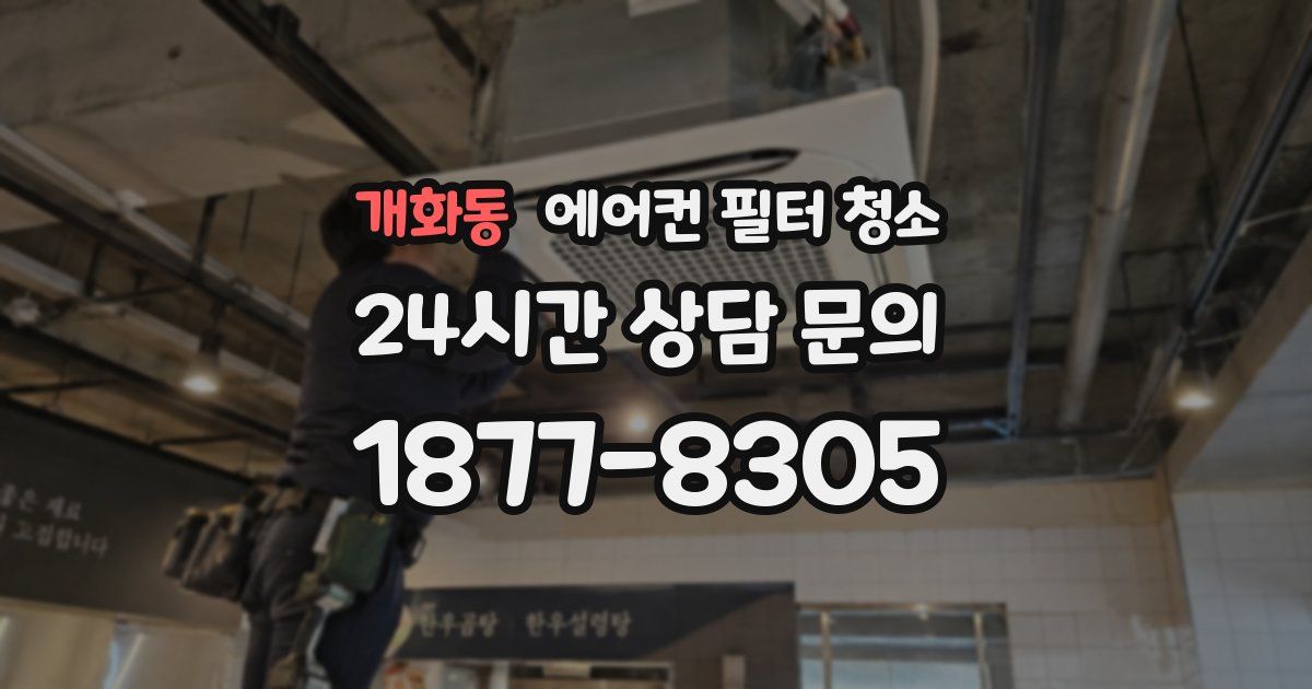 개화동 에어컨 필터 청소