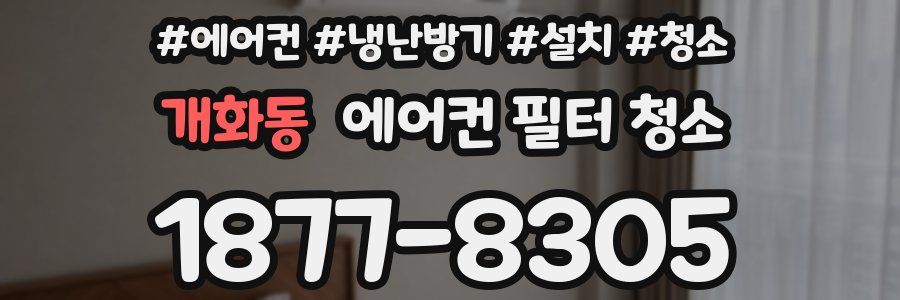 개화동 에어컨 필터 청소
