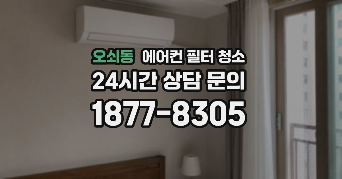 오쇠동 에어컨 필터 청소