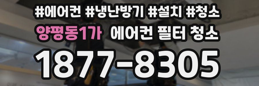 양평동1가 에어컨 필터 청소