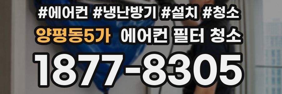 양평동5가 에어컨 필터 청소