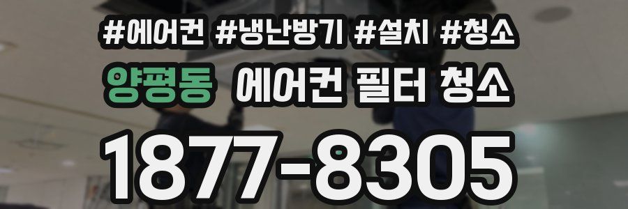 양평동 에어컨 필터 청소