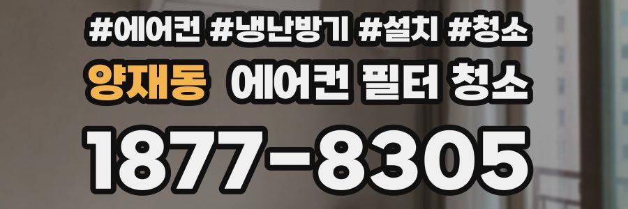 양재동 에어컨 필터 청소