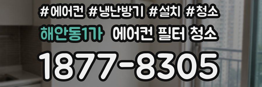 해안동1가 에어컨 필터 청소