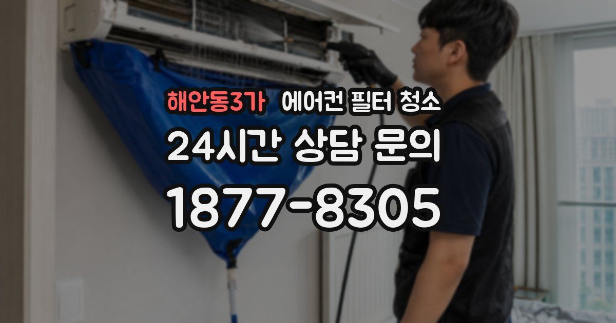 해안동3가 에어컨 필터 청소
