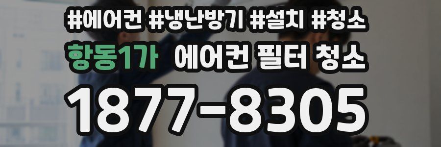 항동1가 에어컨 필터 청소