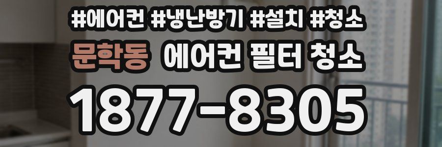 문학동 에어컨 필터 청소