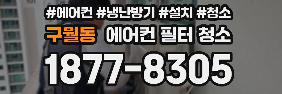 구월동 에어컨 필터 청소