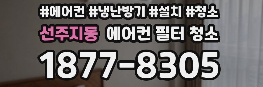 선주지동 에어컨 필터 청소