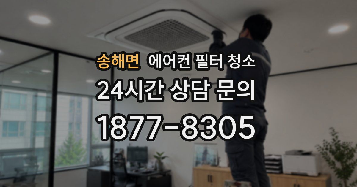 송해면 에어컨 필터 청소