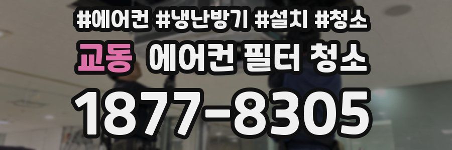 교동 에어컨 필터 청소