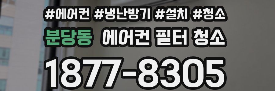 분당동 에어컨 필터 청소