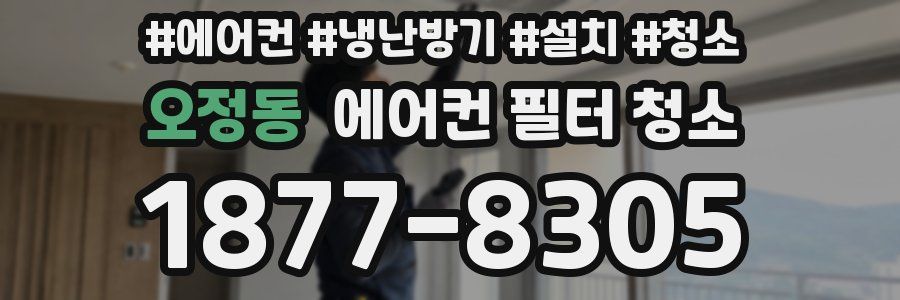 오정동 에어컨 필터 청소