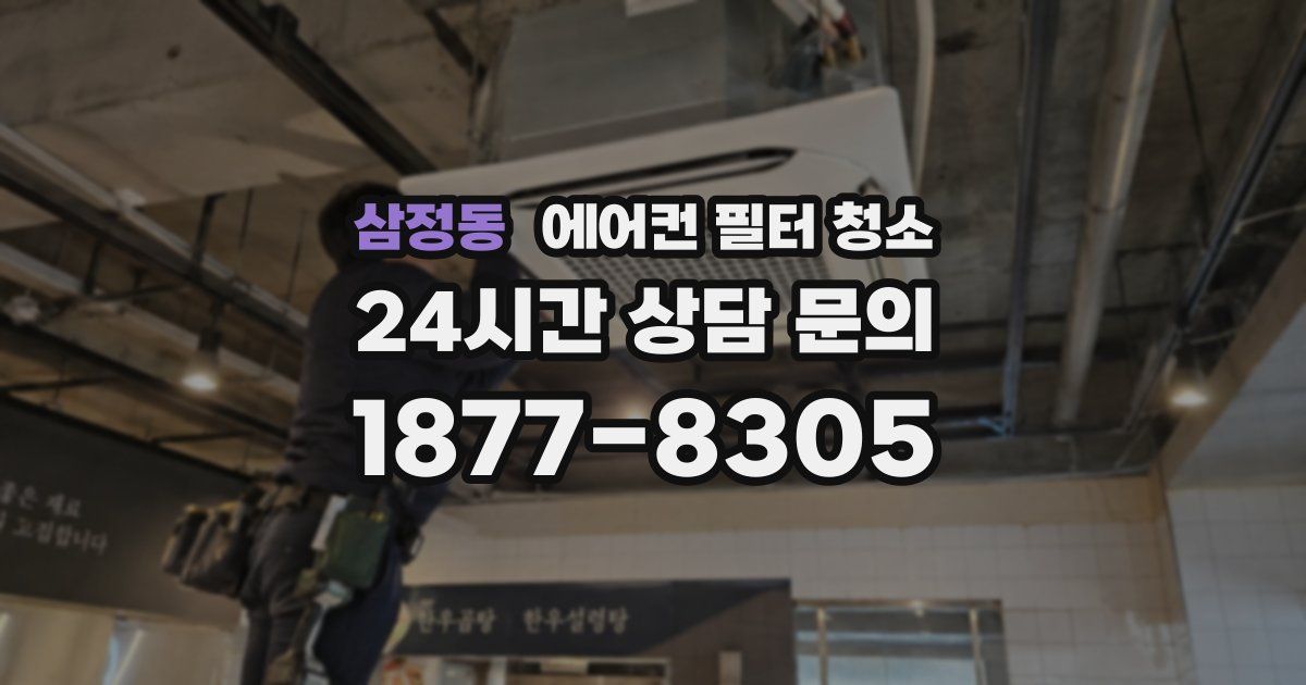 삼정동 에어컨 필터 청소