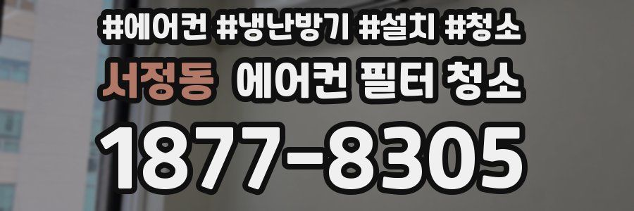 서정동 에어컨 필터 청소