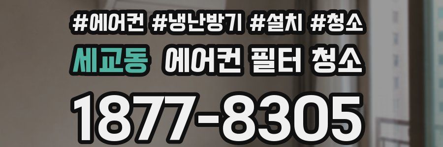 세교동 에어컨 필터 청소