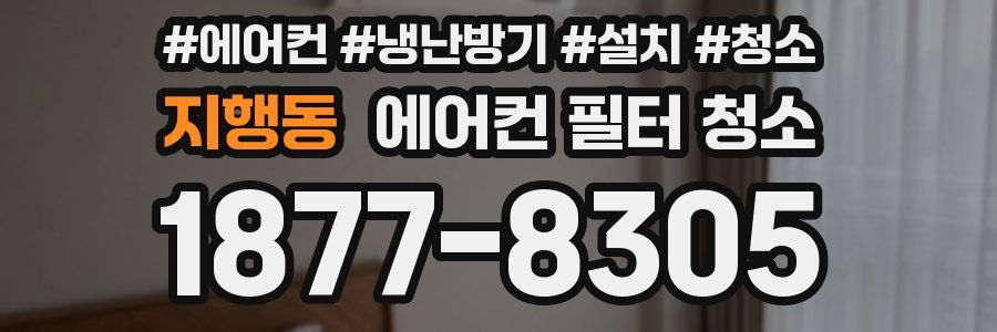 지행동 에어컨 필터 청소