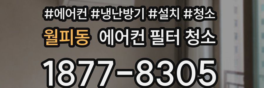 월피동 에어컨 필터 청소