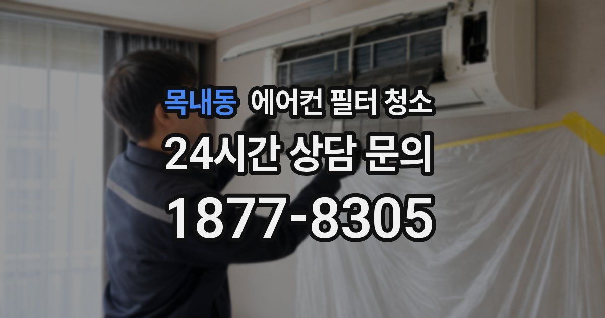 목내동 에어컨 필터 청소