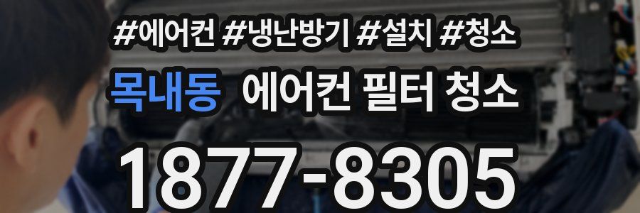 목내동 에어컨 필터 청소