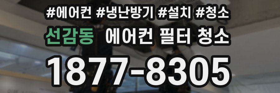 선감동 에어컨 필터 청소