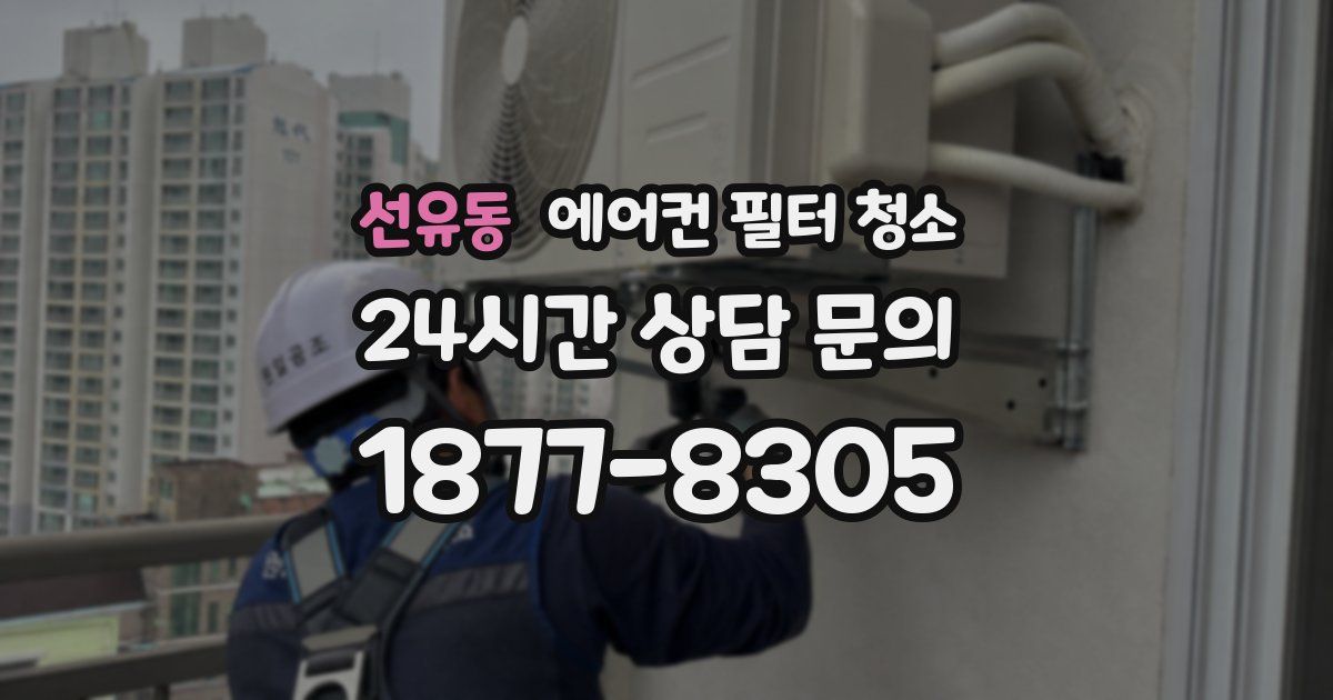 선유동 에어컨 필터 청소