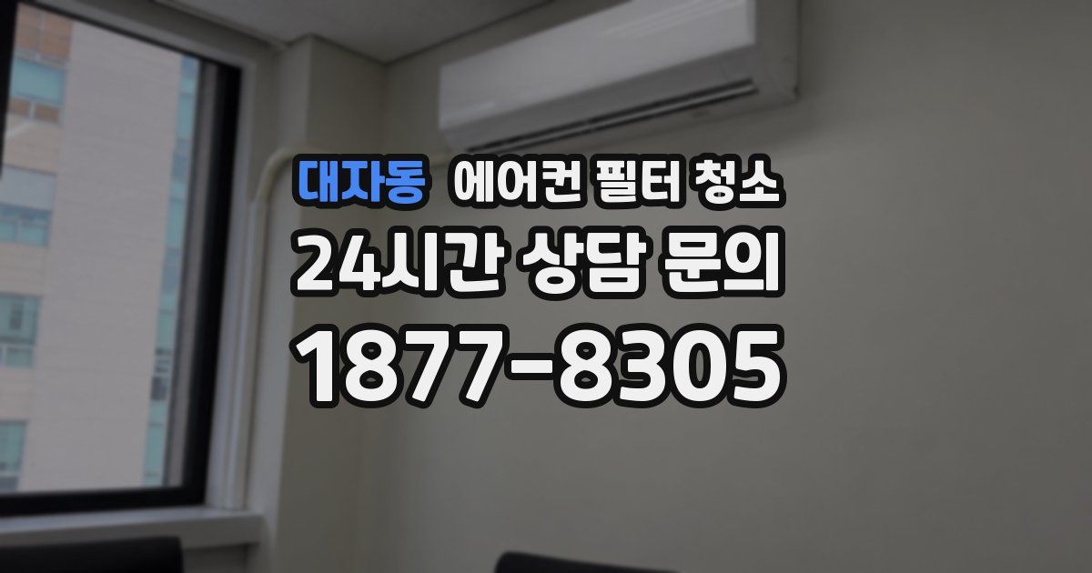 대자동 에어컨 필터 청소