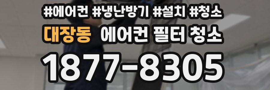 대장동 에어컨 필터 청소