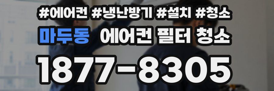마두동 에어컨 필터 청소