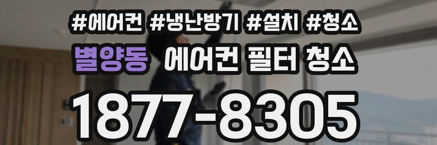 별양동 에어컨 필터 청소