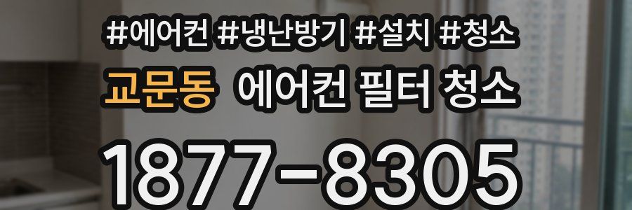 교문동 에어컨 필터 청소