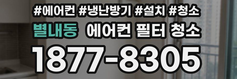 별내동 에어컨 필터 청소