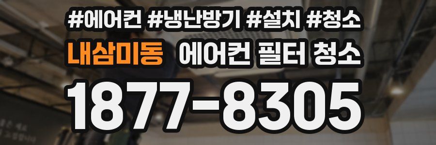 내삼미동 에어컨 필터 청소