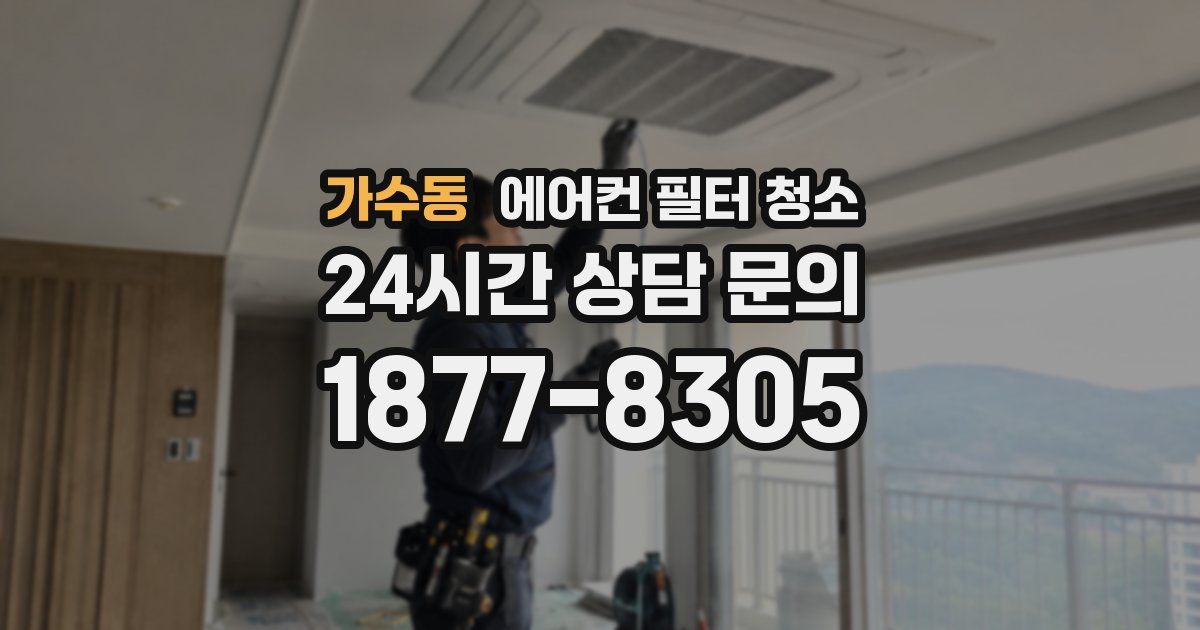 가수동 에어컨 필터 청소