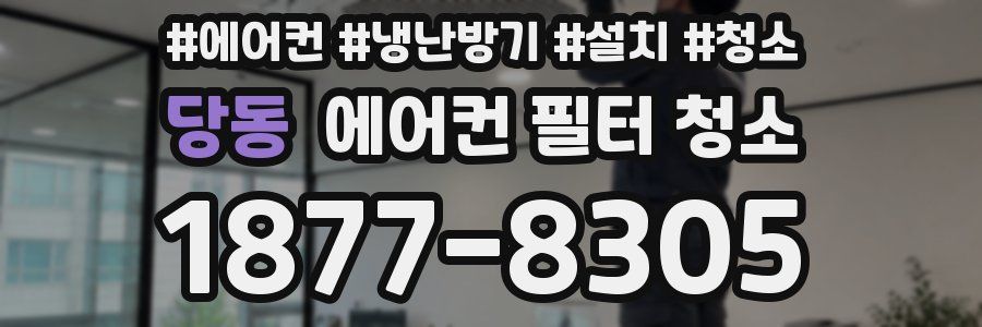 당동 에어컨 필터 청소