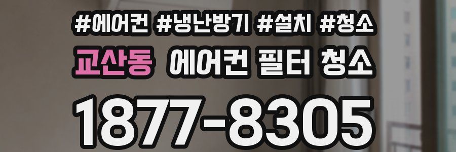 교산동 에어컨 필터 청소
