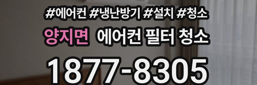 양지면 에어컨 필터 청소