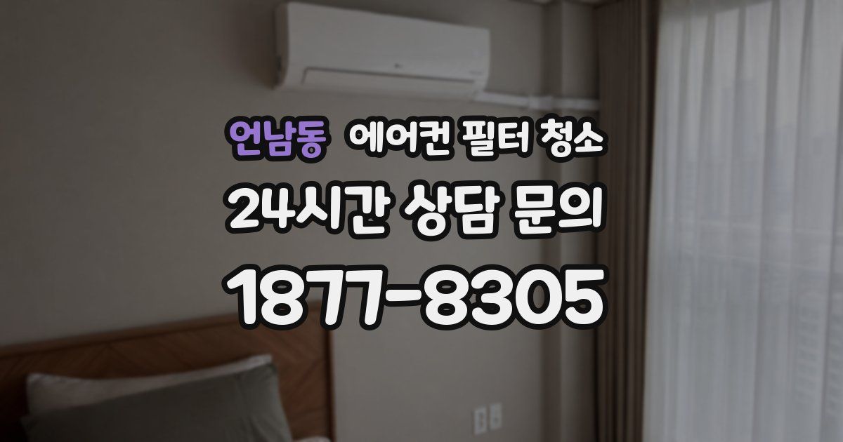 언남동 에어컨 필터 청소