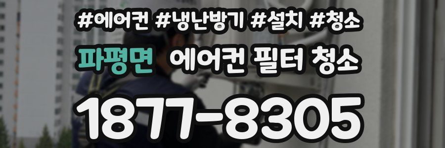 파평면 에어컨 필터 청소