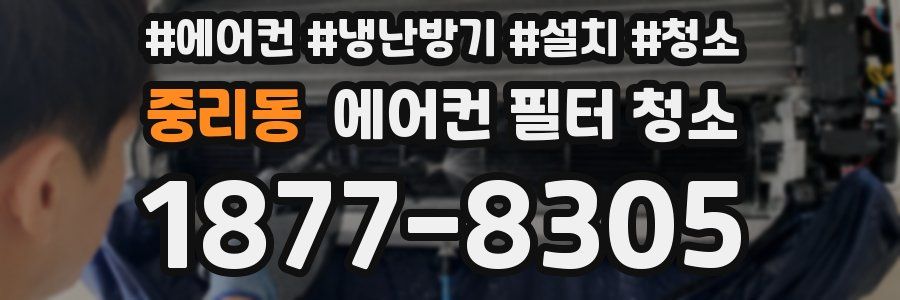 중리동 에어컨 필터 청소