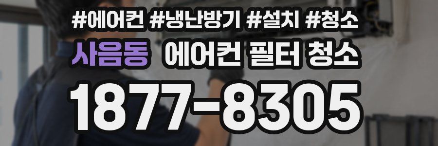 사음동 에어컨 필터 청소