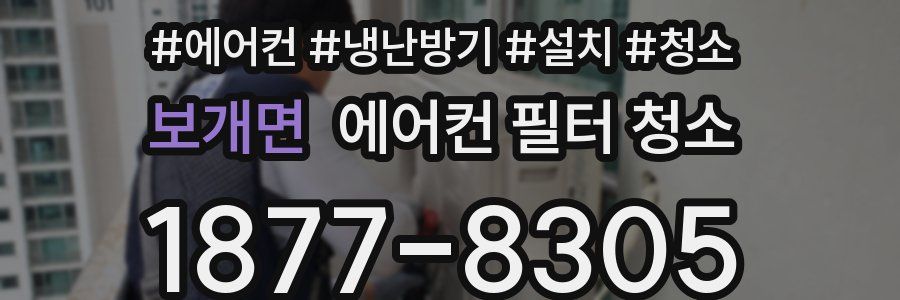 보개면 에어컨 필터 청소