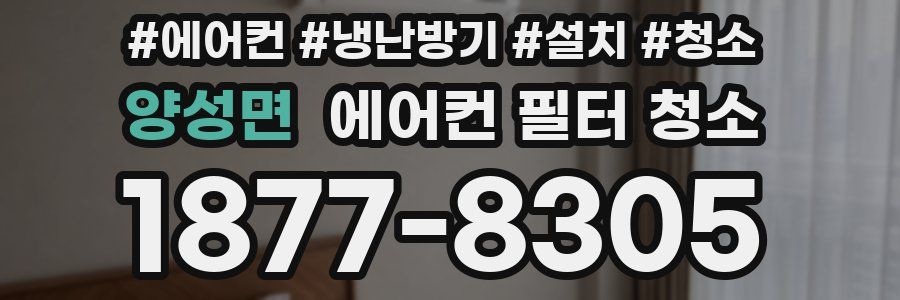 양성면 에어컨 필터 청소