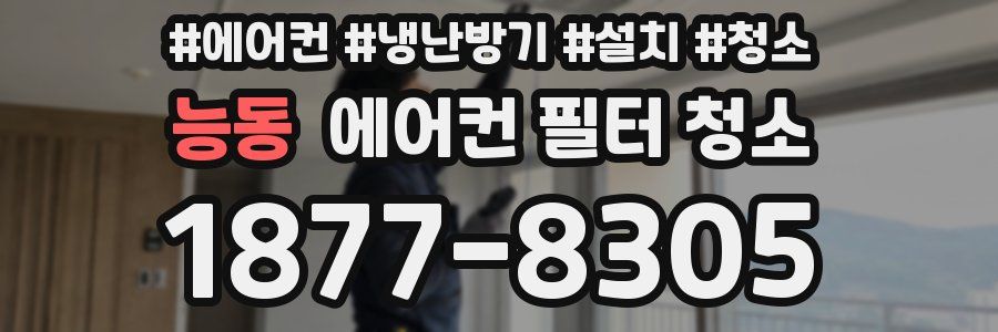 능동 에어컨 필터 청소