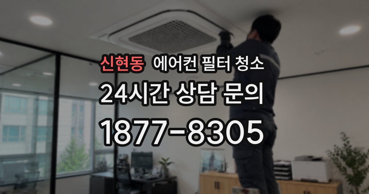 신현동 에어컨 필터 청소