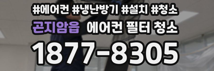 곤지암읍 에어컨 필터 청소