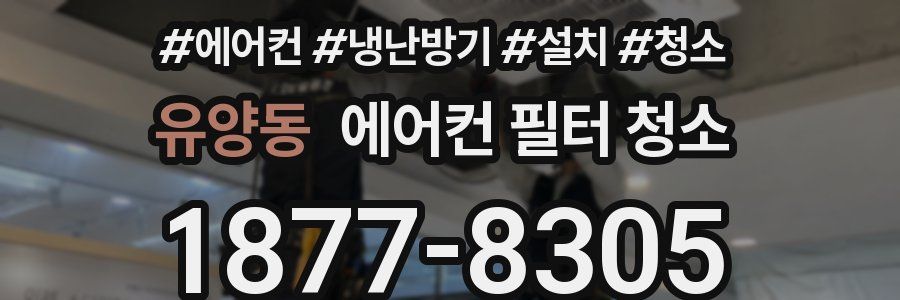 유양동 에어컨 필터 청소