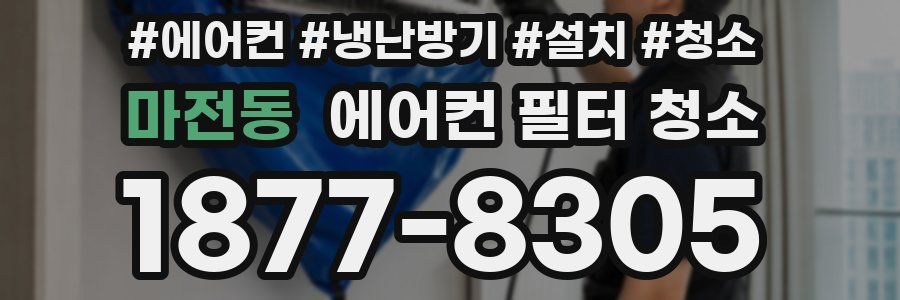 마전동 에어컨 필터 청소